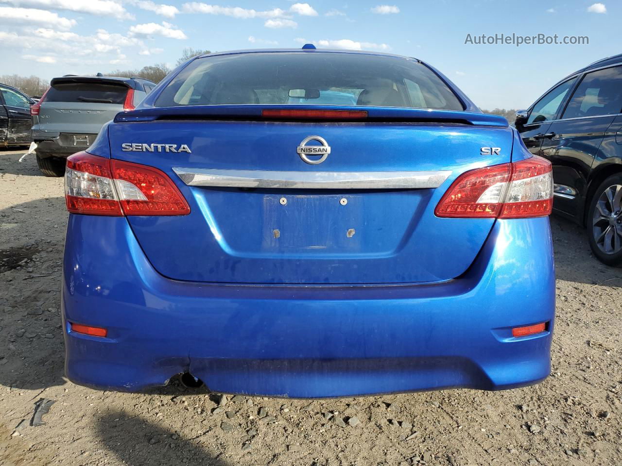 2015 Nissan Sentra S Blue vin: 3N1AB7AP6FY338670