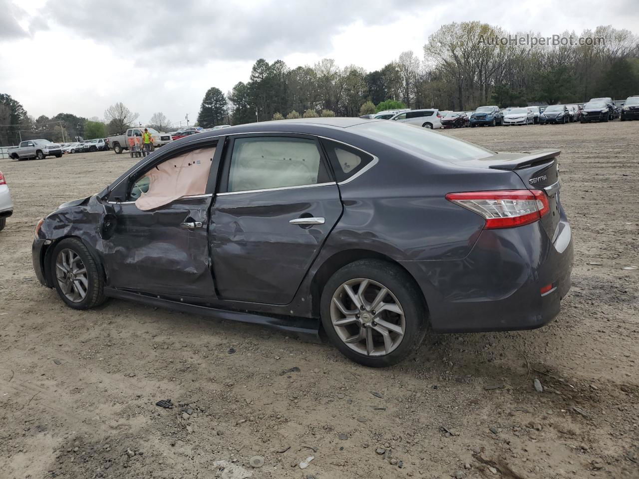 2015 Nissan Sentra S Черный vin: 3N1AB7AP6FY341665