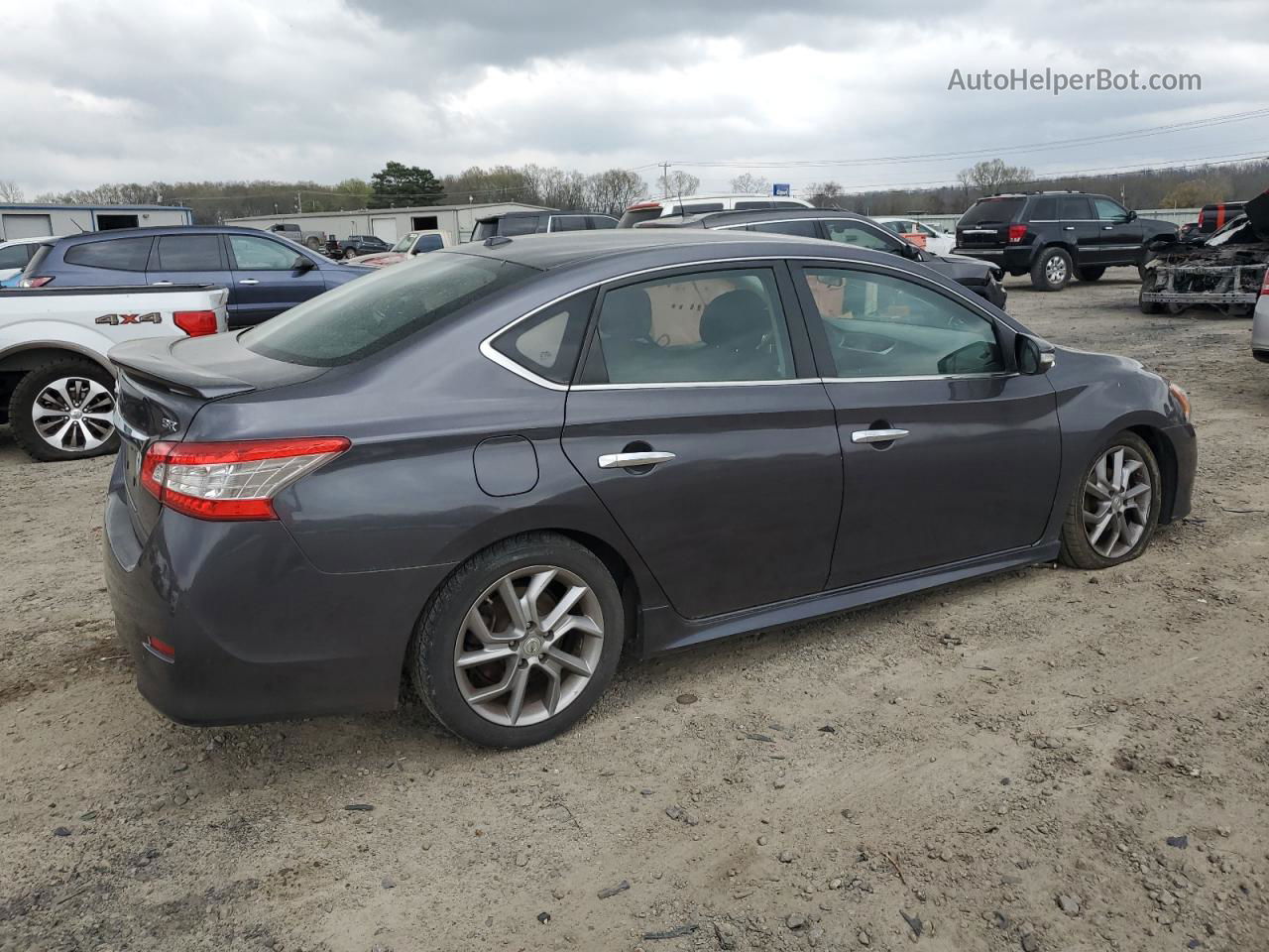 2015 Nissan Sentra S Черный vin: 3N1AB7AP6FY341665