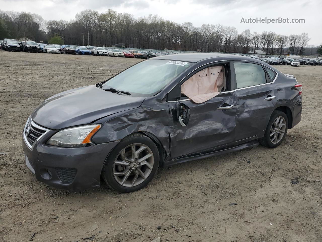 2015 Nissan Sentra S Черный vin: 3N1AB7AP6FY341665