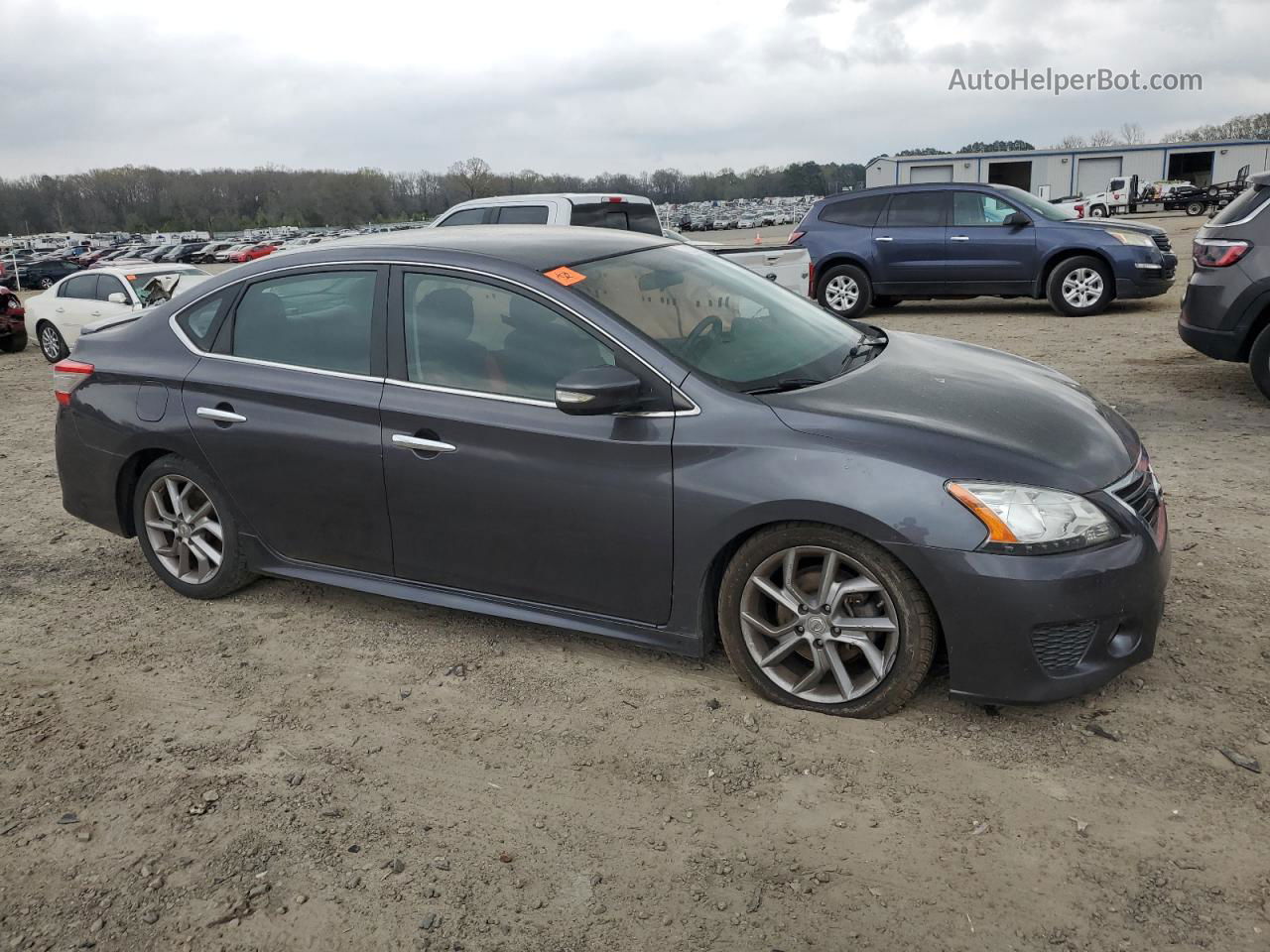 2015 Nissan Sentra S Черный vin: 3N1AB7AP6FY341665