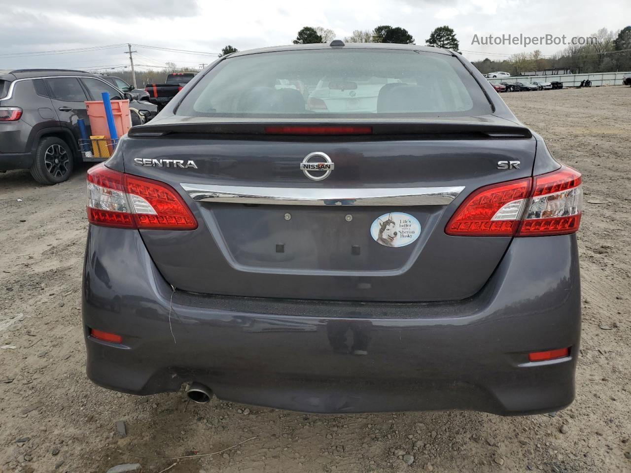 2015 Nissan Sentra S Черный vin: 3N1AB7AP6FY341665