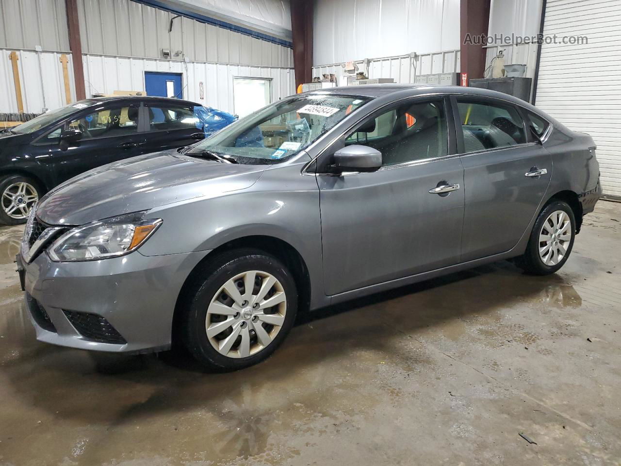 2016 Nissan Sentra S Gray vin: 3N1AB7AP6GL641074