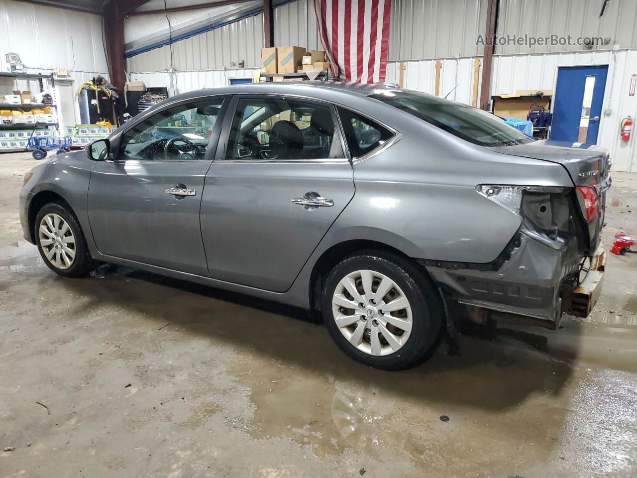 2016 Nissan Sentra S Gray vin: 3N1AB7AP6GL641074