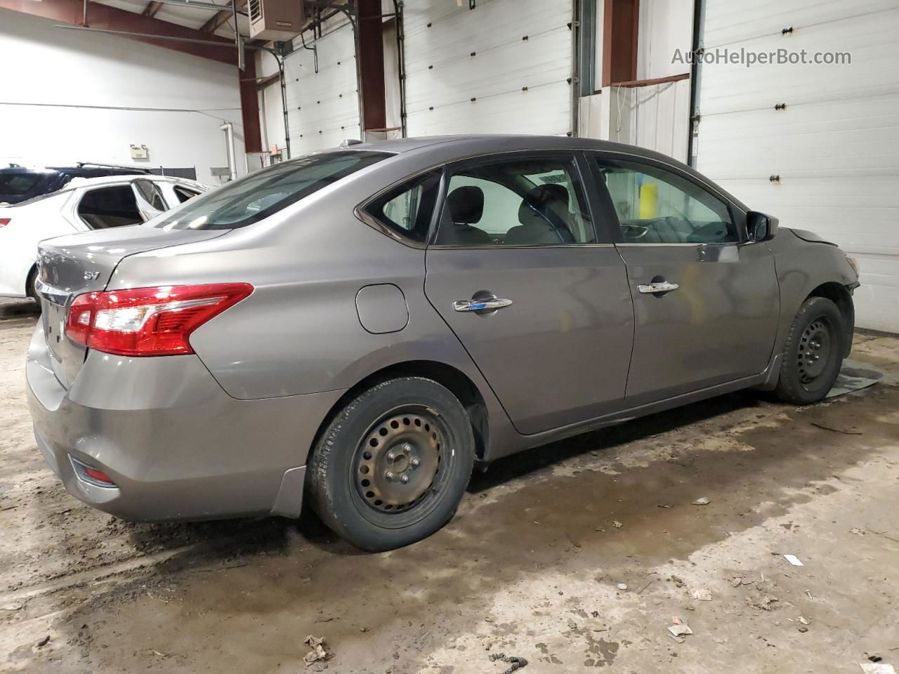 2016 Nissan Sentra S Серый vin: 3N1AB7AP6GL680523