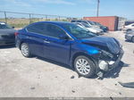 2016 Nissan Sentra Sv Blue vin: 3N1AB7AP6GL681445