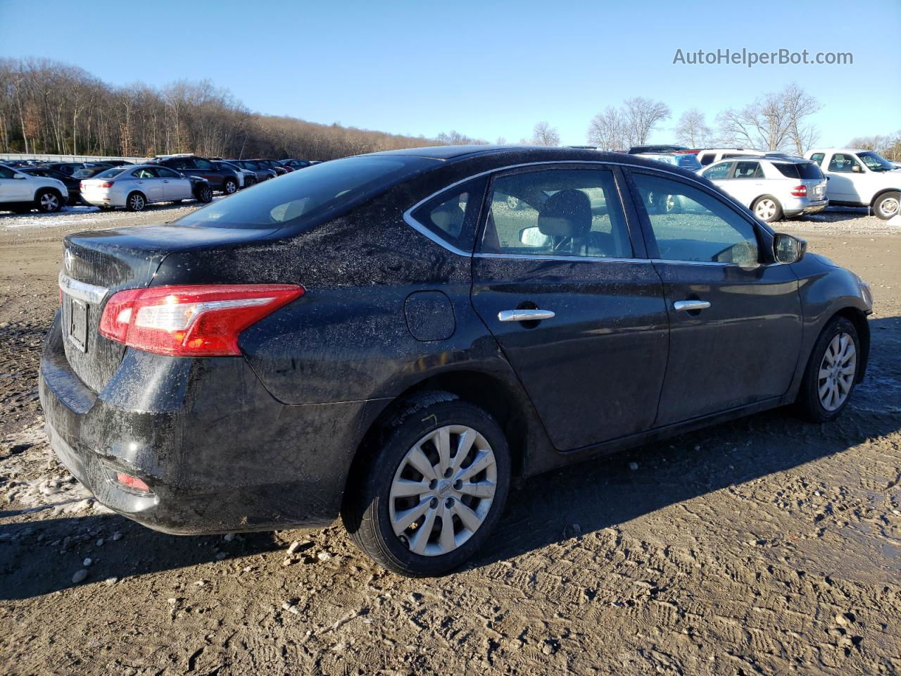 2016 Nissan Sentra S Black vin: 3N1AB7AP6GL682398