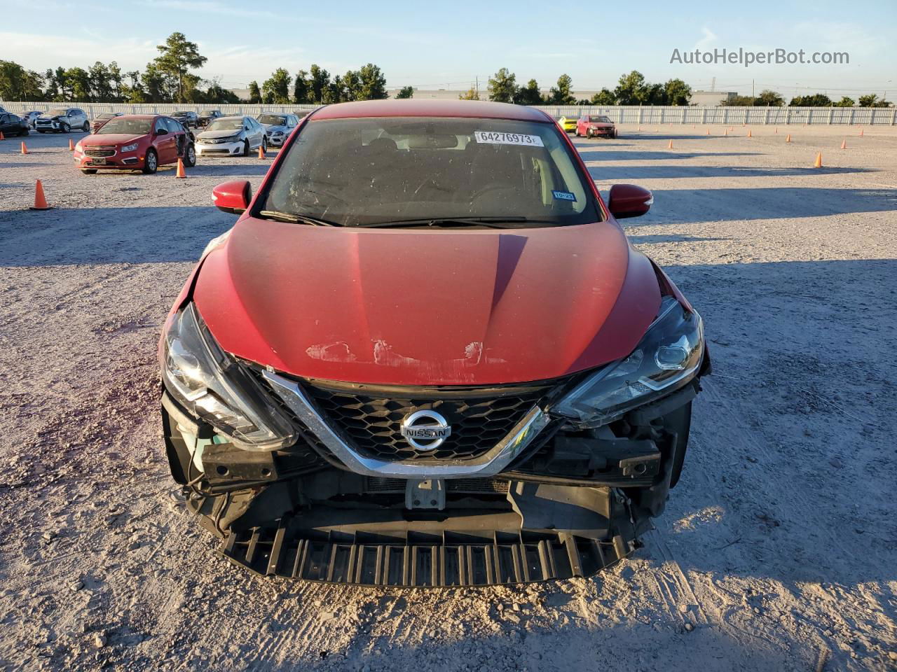 2016 Nissan Sentra S Red vin: 3N1AB7AP6GY229112