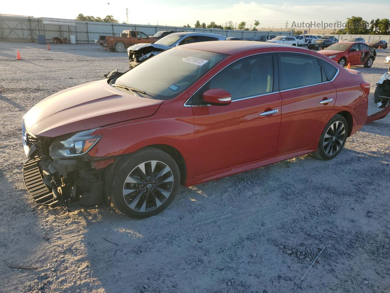 2016 Nissan Sentra S Red vin: 3N1AB7AP6GY229112