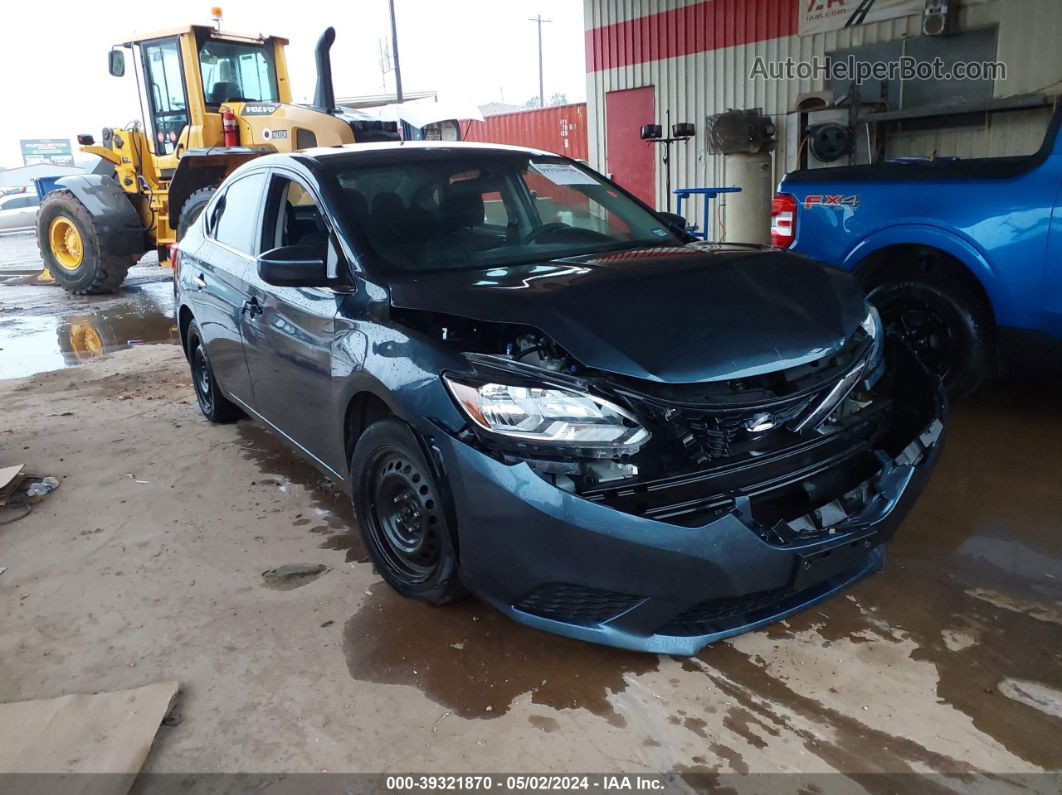 2016 Nissan Sentra Fe+ S/s/sl/sr/sv Blue vin: 3N1AB7AP6GY239459