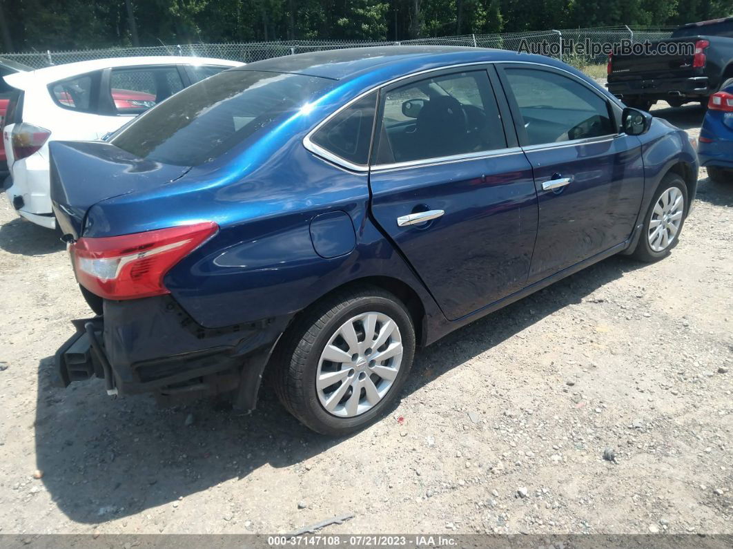 2016 Nissan Sentra S Blue vin: 3N1AB7AP6GY248730