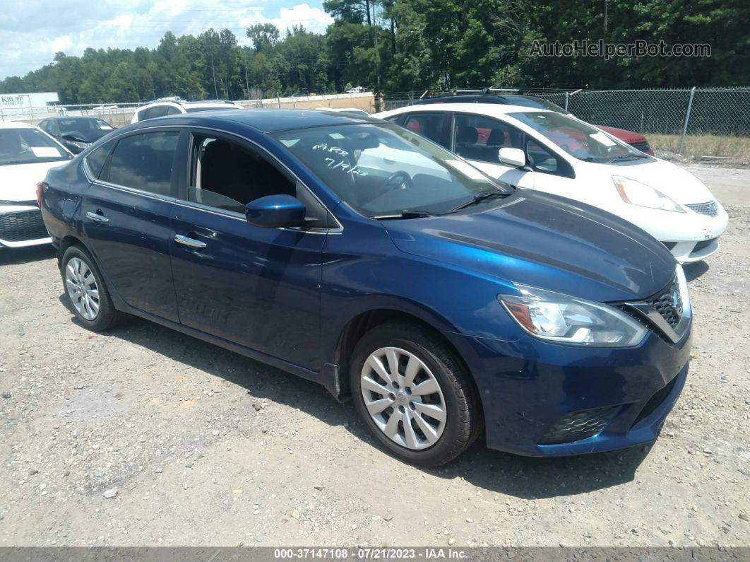 2016 Nissan Sentra S Blue vin: 3N1AB7AP6GY248730