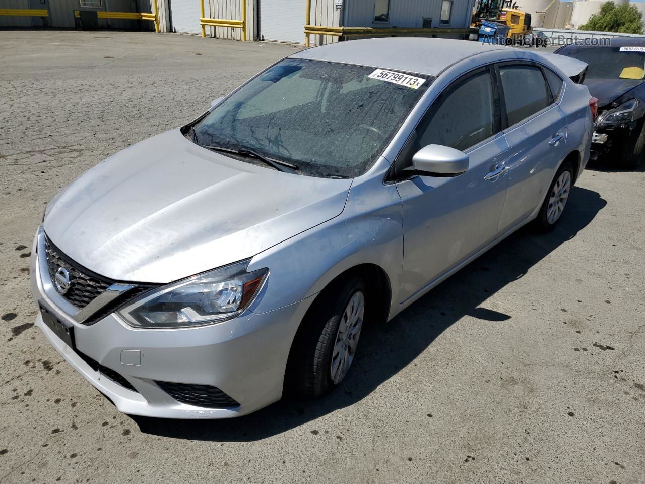 2016 Nissan Sentra S Silver vin: 3N1AB7AP6GY263860