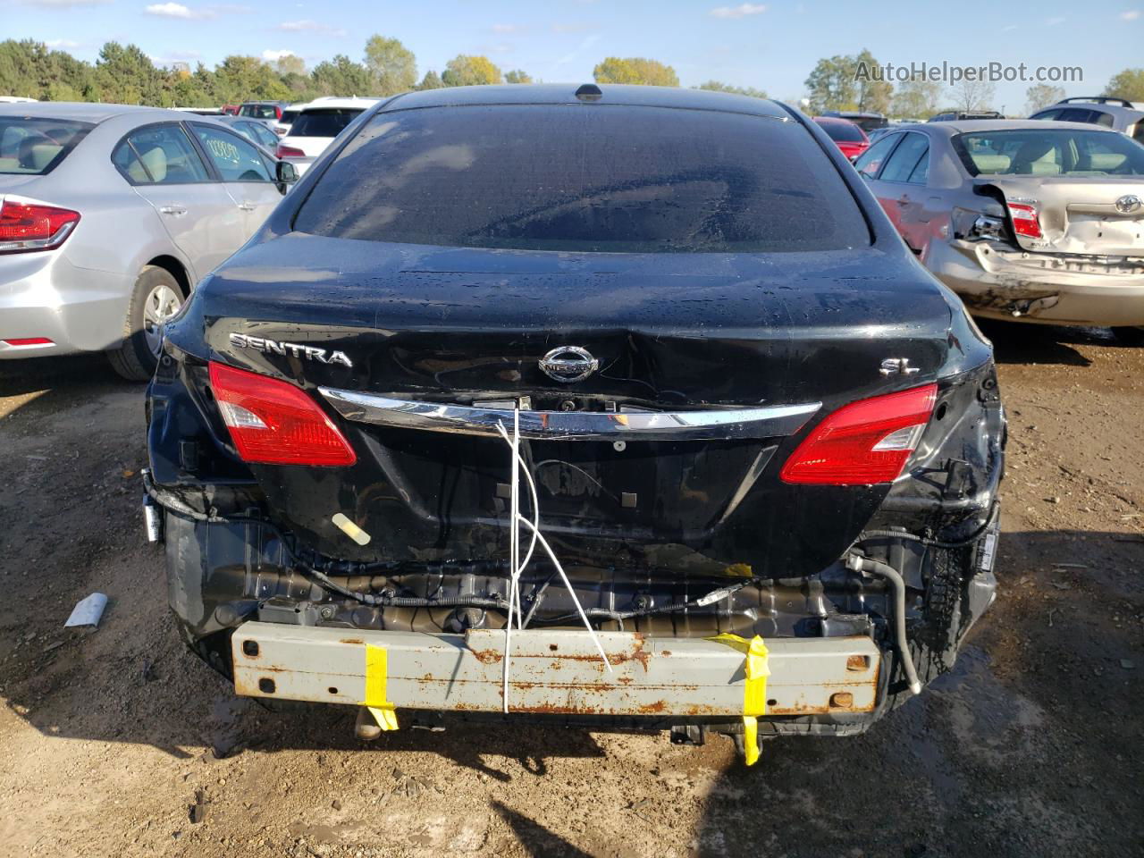 2016 Nissan Sentra S Black vin: 3N1AB7AP6GY276009