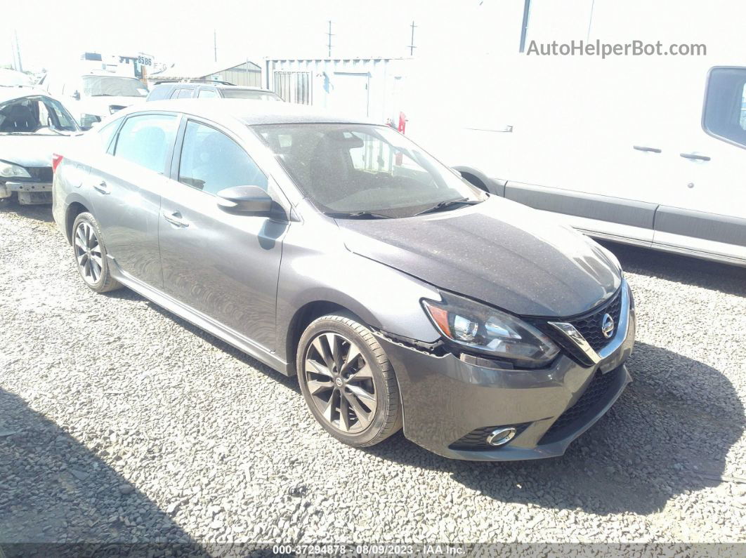 2016 Nissan Sentra Sr/sl/s/sv/fe+ S Gray vin: 3N1AB7AP6GY281503