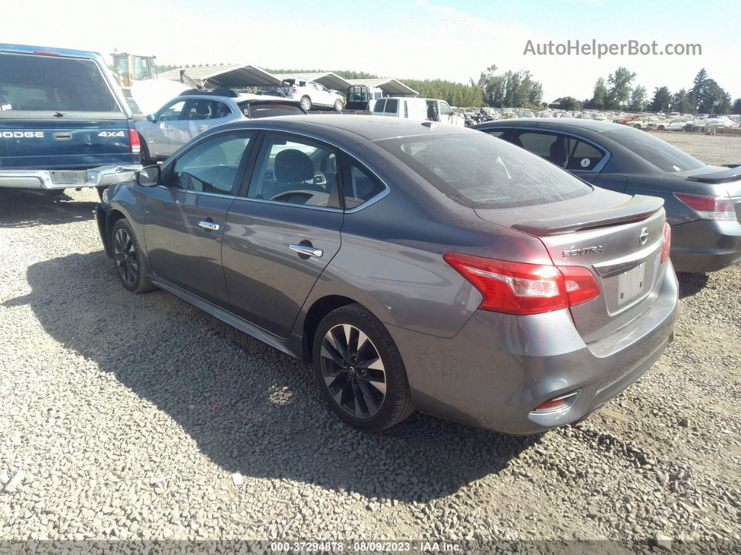 2016 Nissan Sentra Sr/sl/s/sv/fe+ S Gray vin: 3N1AB7AP6GY281503