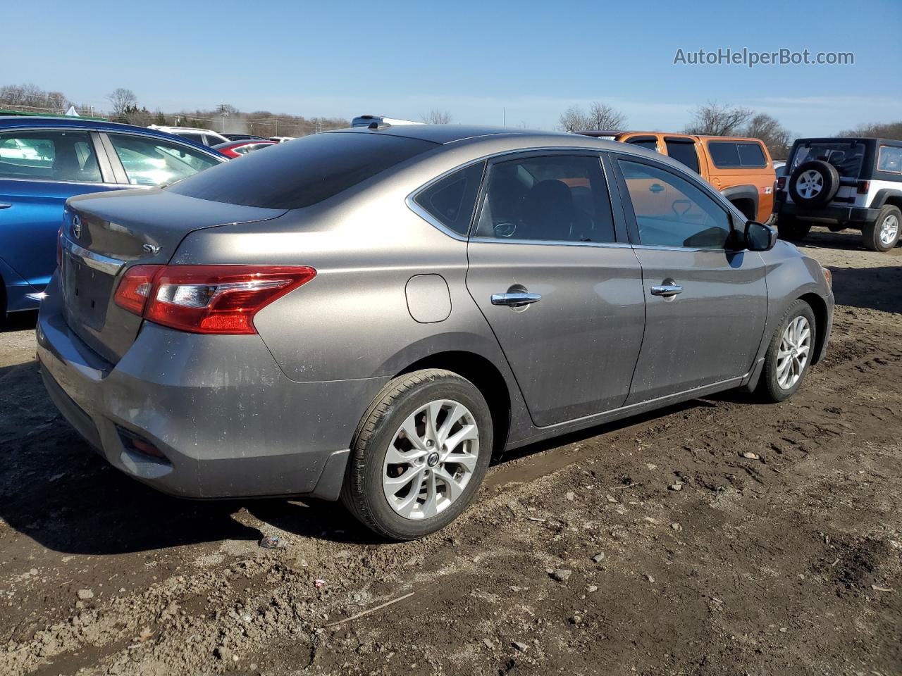 2016 Nissan Sentra S Gray vin: 3N1AB7AP6GY299659