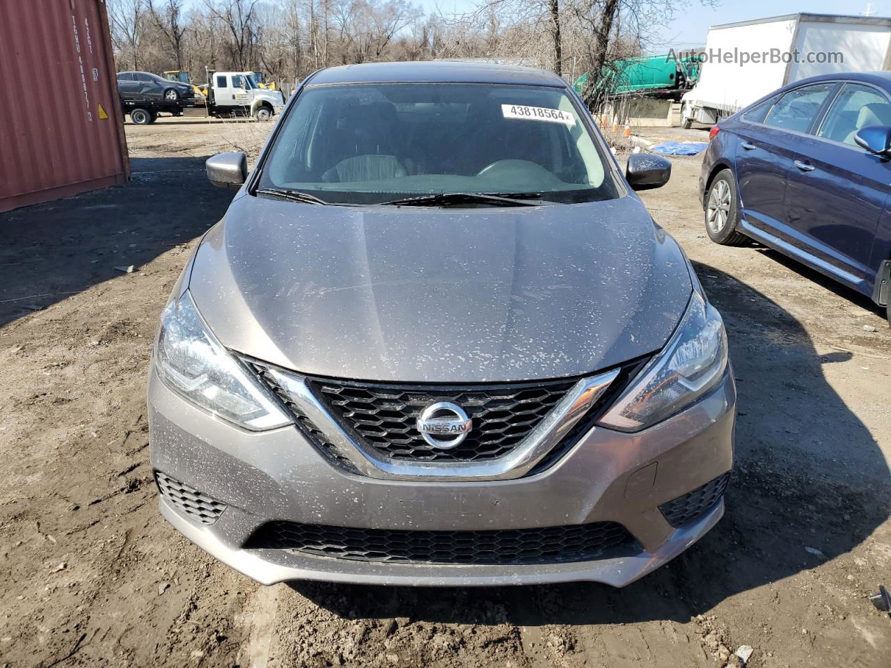 2016 Nissan Sentra S Gray vin: 3N1AB7AP6GY299659