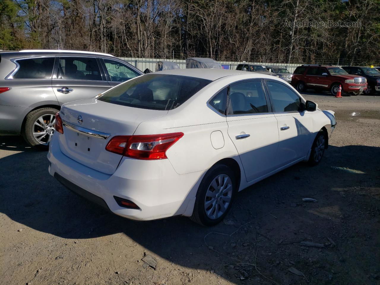 2016 Nissan Sentra S White vin: 3N1AB7AP6GY305461