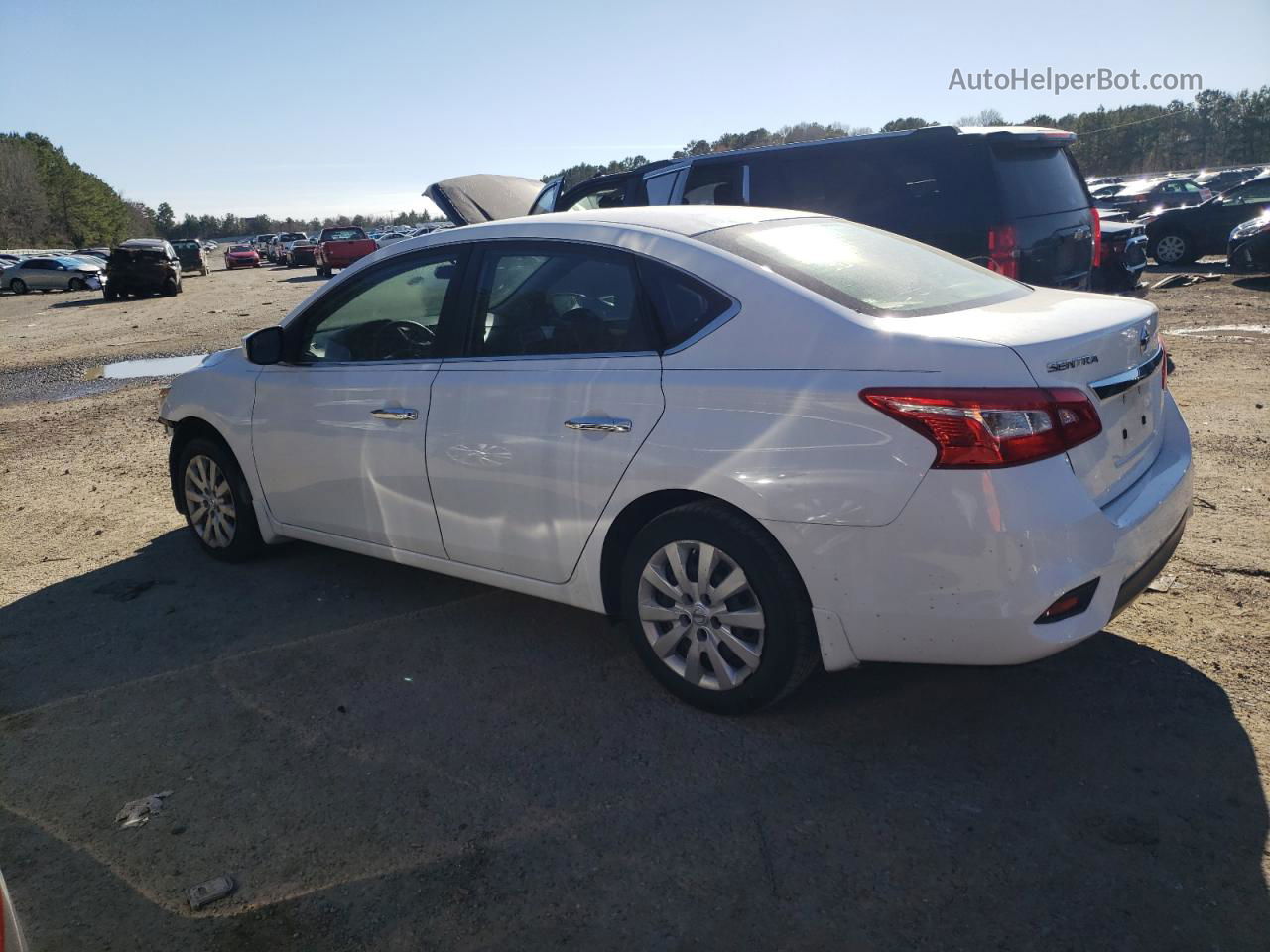 2016 Nissan Sentra S White vin: 3N1AB7AP6GY305461