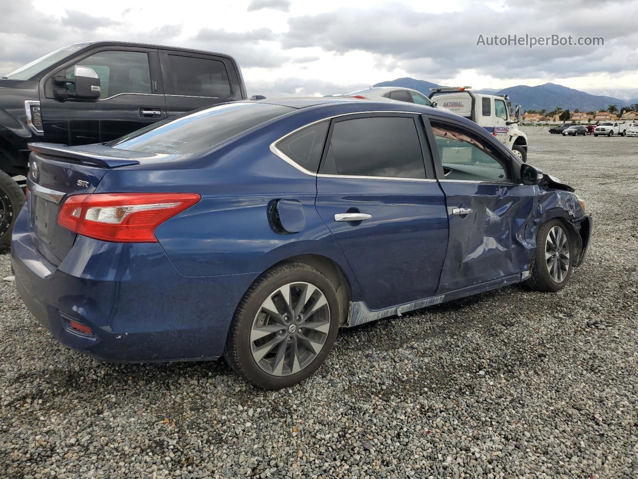 2016 Nissan Sentra S Синий vin: 3N1AB7AP6GY316010