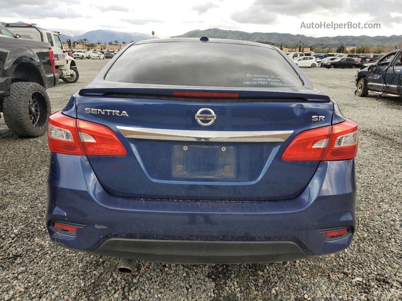 2016 Nissan Sentra S Синий vin: 3N1AB7AP6GY316010