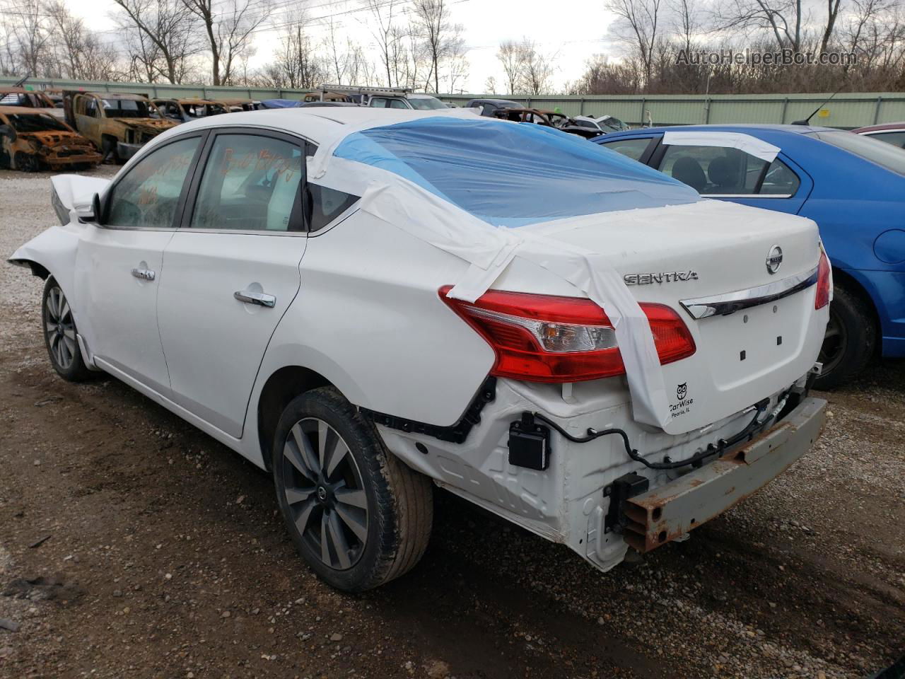 2016 Nissan Sentra S White vin: 3N1AB7AP6GY321384