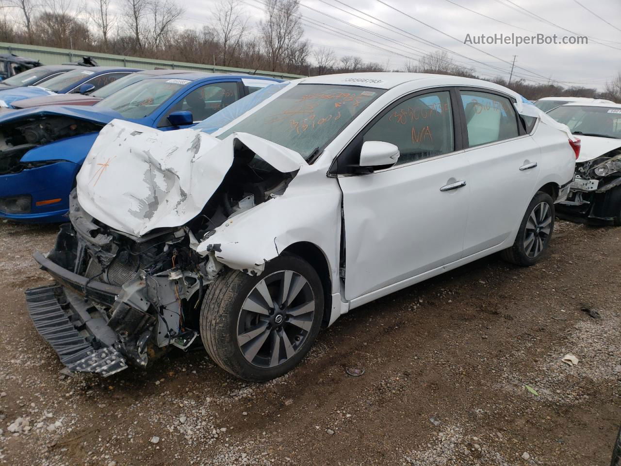 2016 Nissan Sentra S White vin: 3N1AB7AP6GY321384