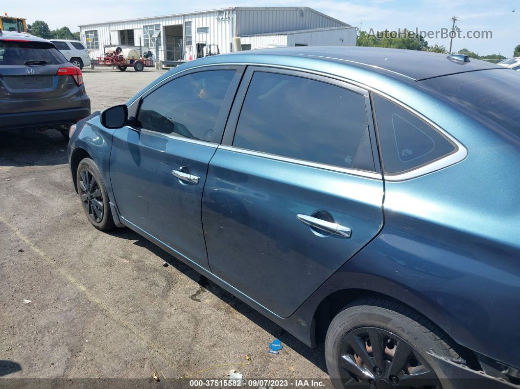 2016 Nissan Sentra Sv Синий vin: 3N1AB7AP6GY326648