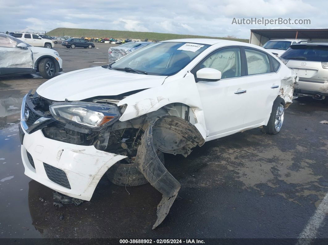 2016 Nissan Sentra Sv Белый vin: 3N1AB7AP6GY328710