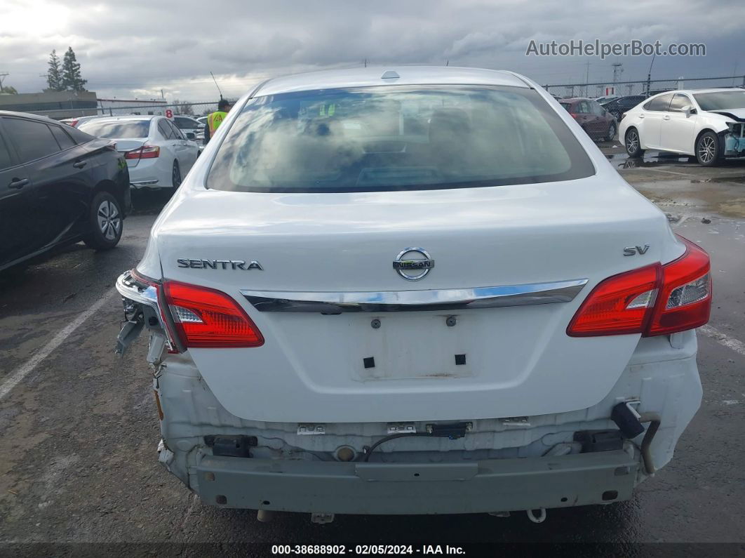 2016 Nissan Sentra Sv White vin: 3N1AB7AP6GY328710