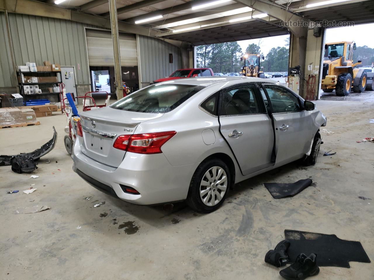 2016 Nissan Sentra S Silver vin: 3N1AB7AP6GY332143