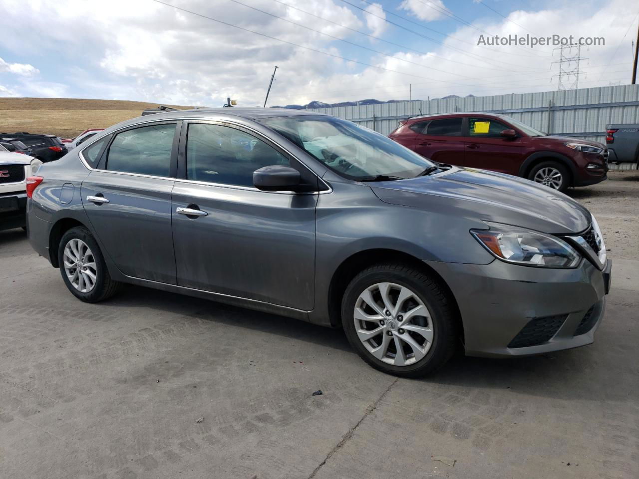 2018 Nissan Sentra S Gray vin: 3N1AB7AP6JL618238