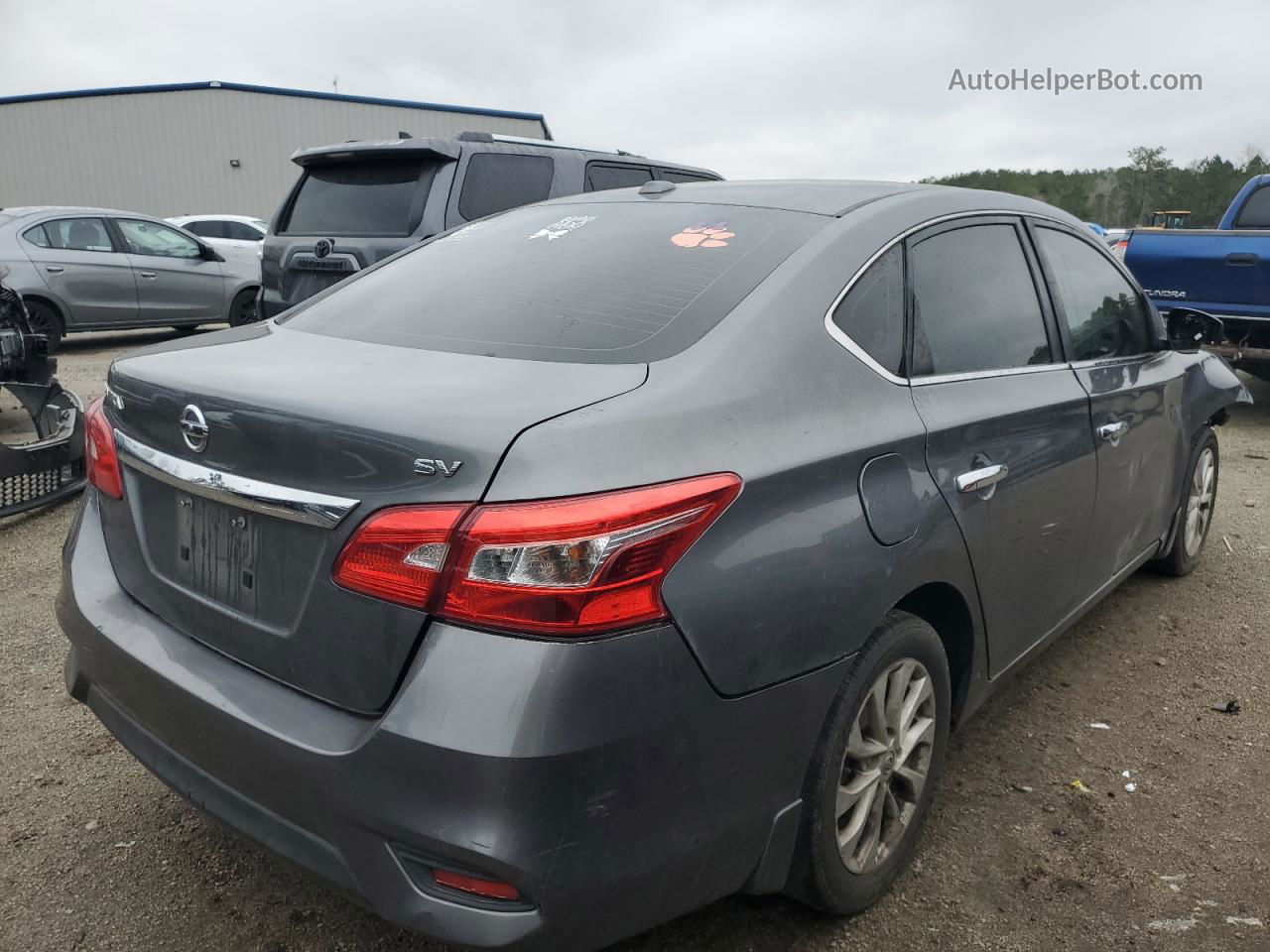 2018 Nissan Sentra S Угольный vin: 3N1AB7AP6JL627568