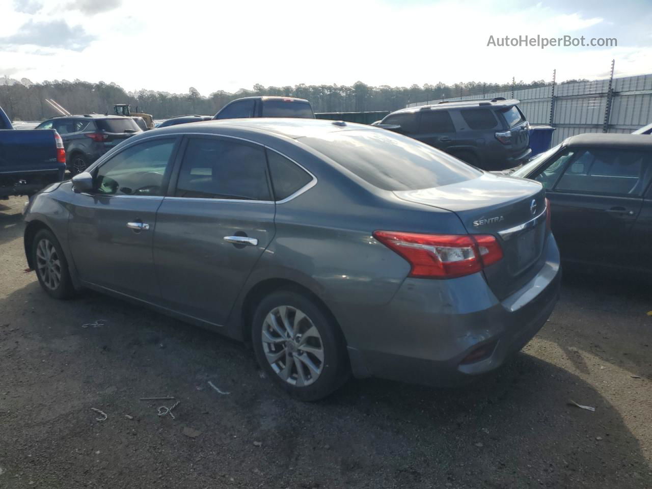 2018 Nissan Sentra S Угольный vin: 3N1AB7AP6JL627568