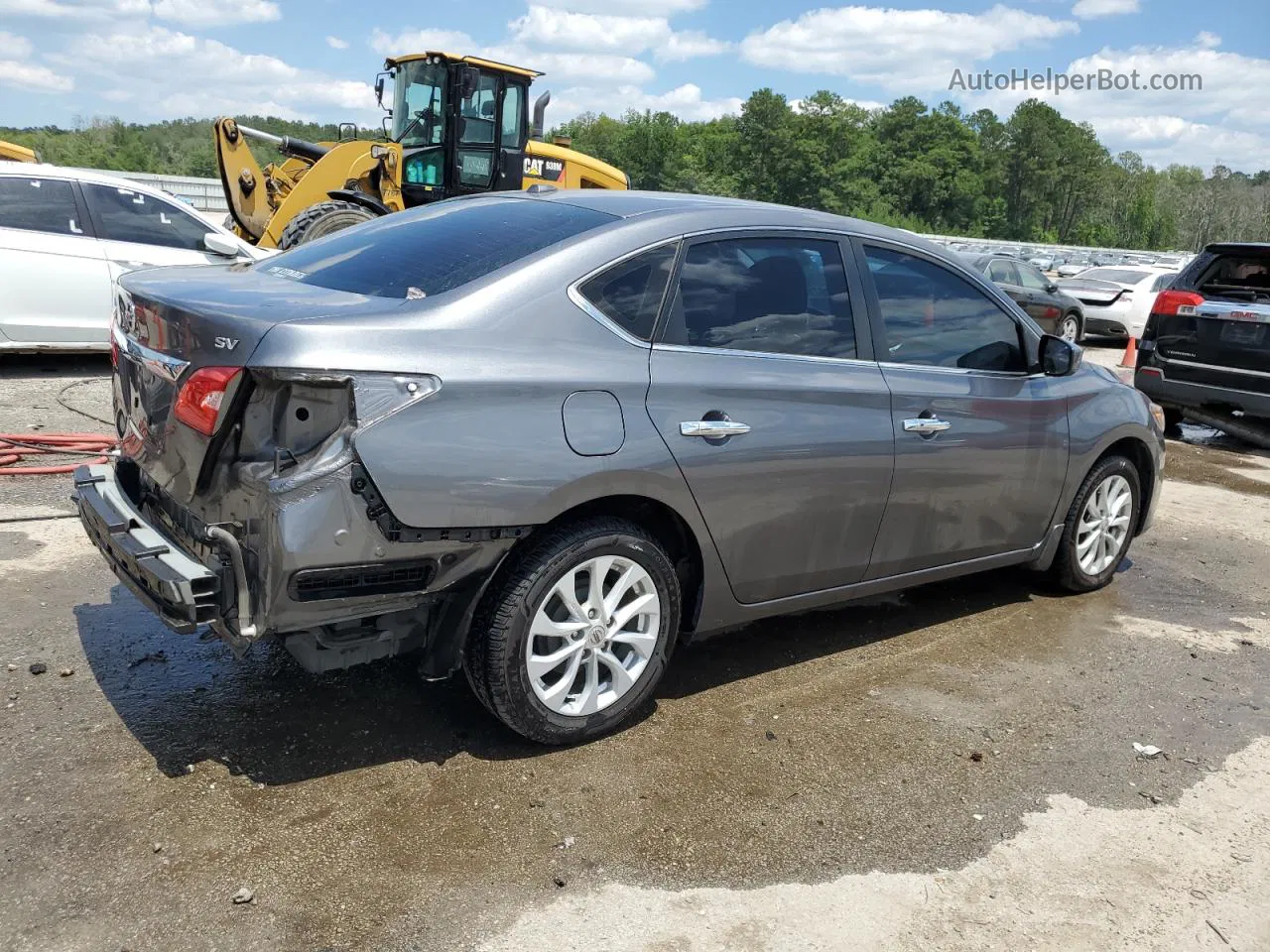 2018 Nissan Sentra S Угольный vin: 3N1AB7AP6JL627828