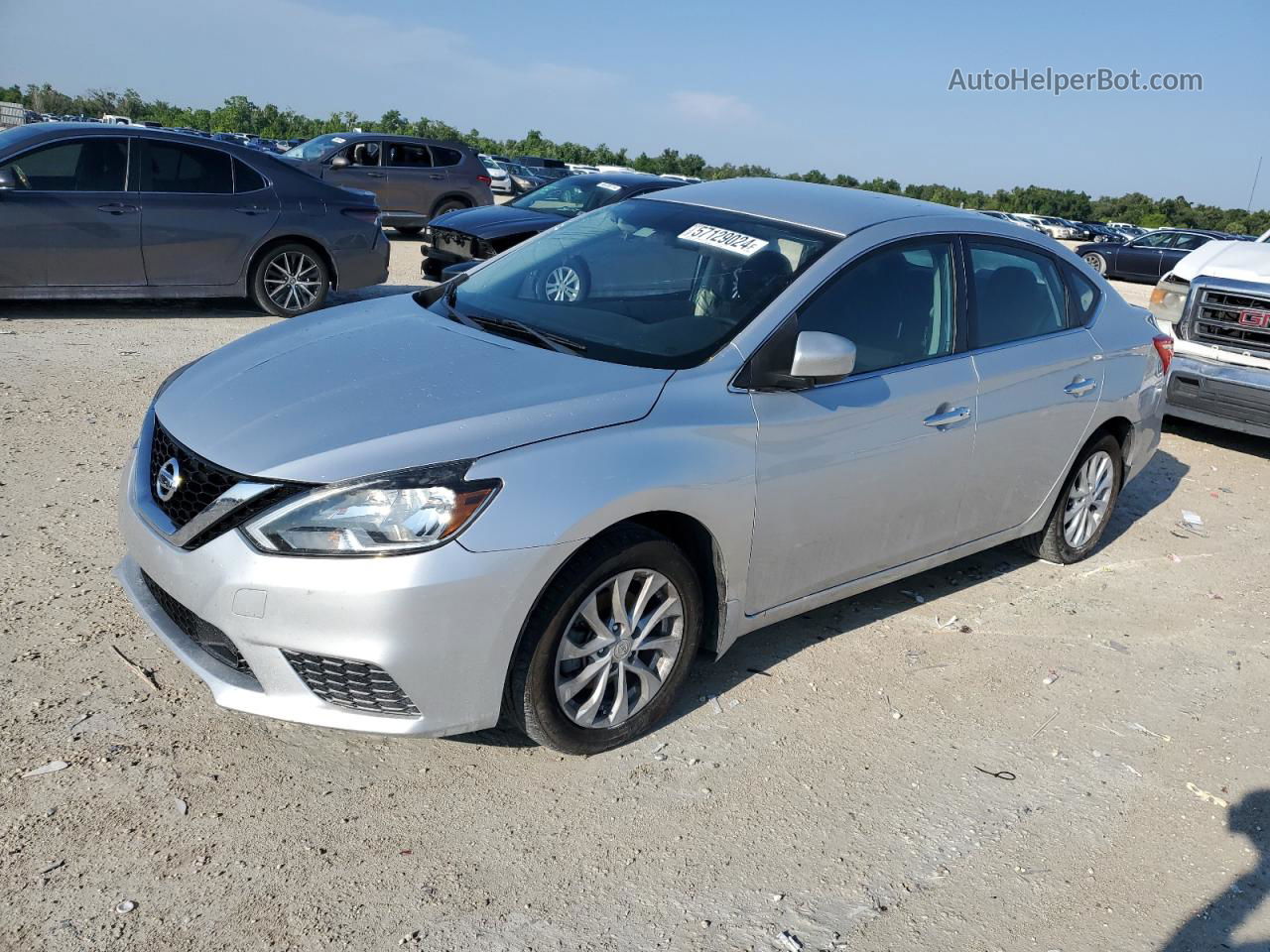 2018 Nissan Sentra S Silver vin: 3N1AB7AP6JL634598