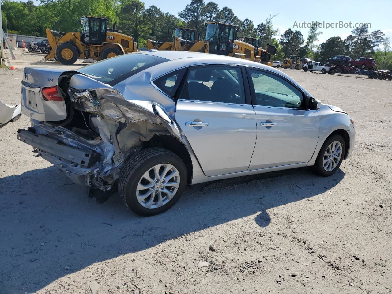 2018 Nissan Sentra S Silver vin: 3N1AB7AP6JL639722