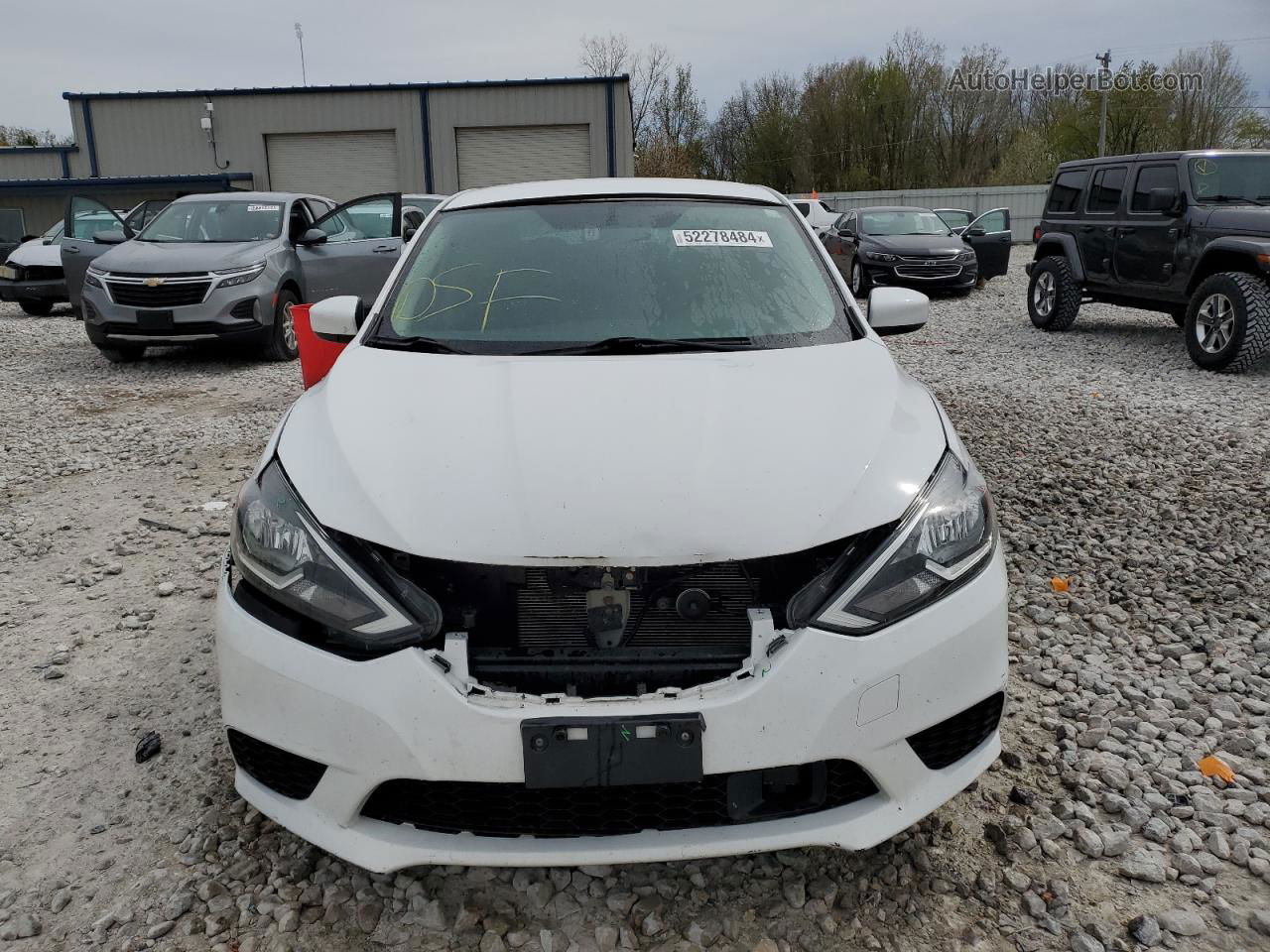 2018 Nissan Sentra S White vin: 3N1AB7AP6JL642717