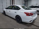 2018 Nissan Sentra Sv White vin: 3N1AB7AP6JL650574