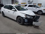 2018 Nissan Sentra Sv White vin: 3N1AB7AP6JL650574