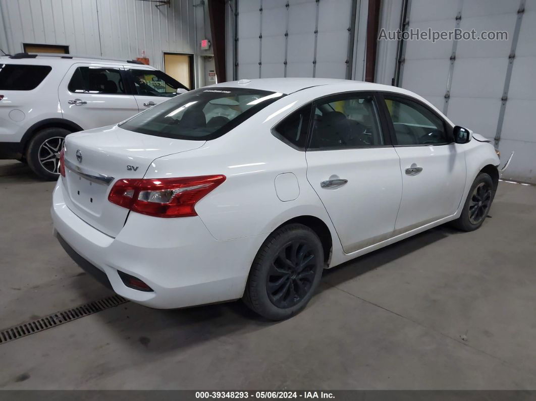 2018 Nissan Sentra Sv White vin: 3N1AB7AP6JL650574