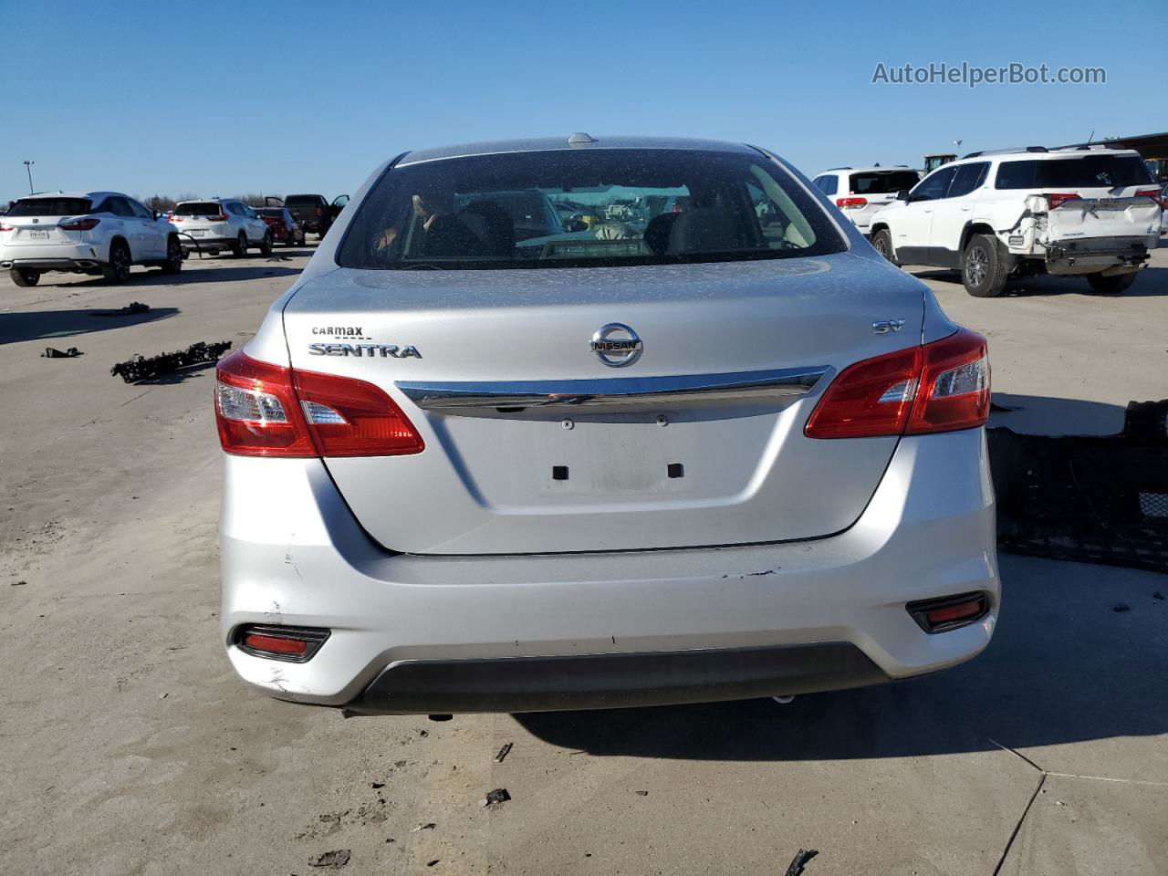 2018 Nissan Sentra S Silver vin: 3N1AB7AP6JL659002