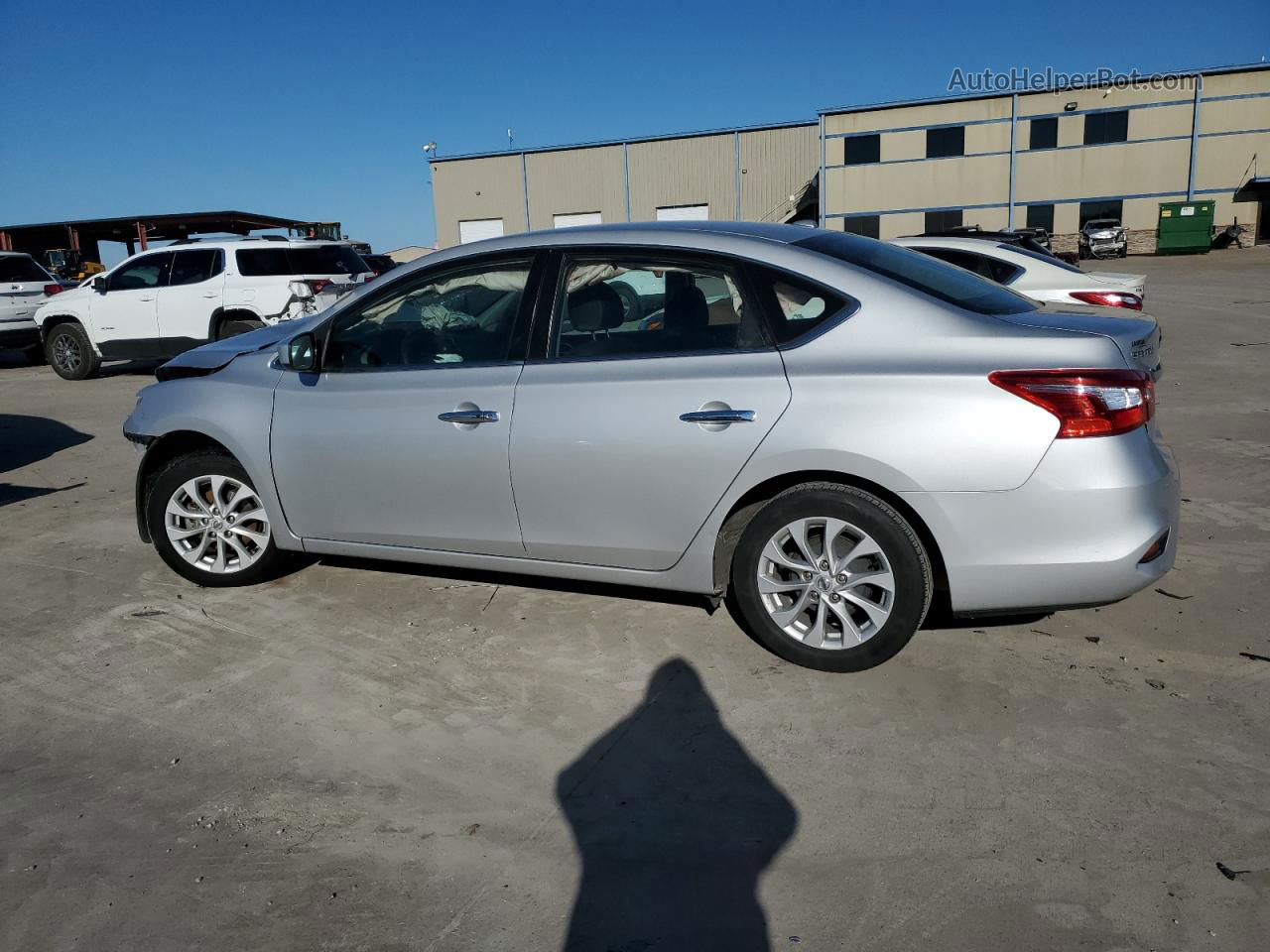 2018 Nissan Sentra S Silver vin: 3N1AB7AP6JL659002