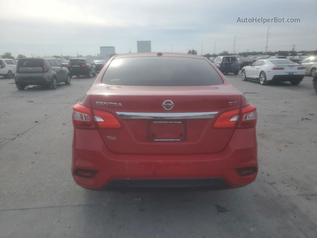 2018 Nissan Sentra S Red vin: 3N1AB7AP6JL659291