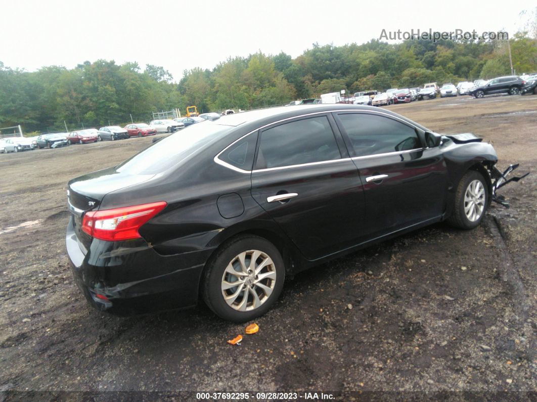 2018 Nissan Sentra Sv Black vin: 3N1AB7AP6JL659937