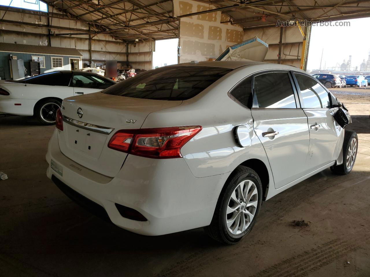 2018 Nissan Sentra S White vin: 3N1AB7AP6JY203908