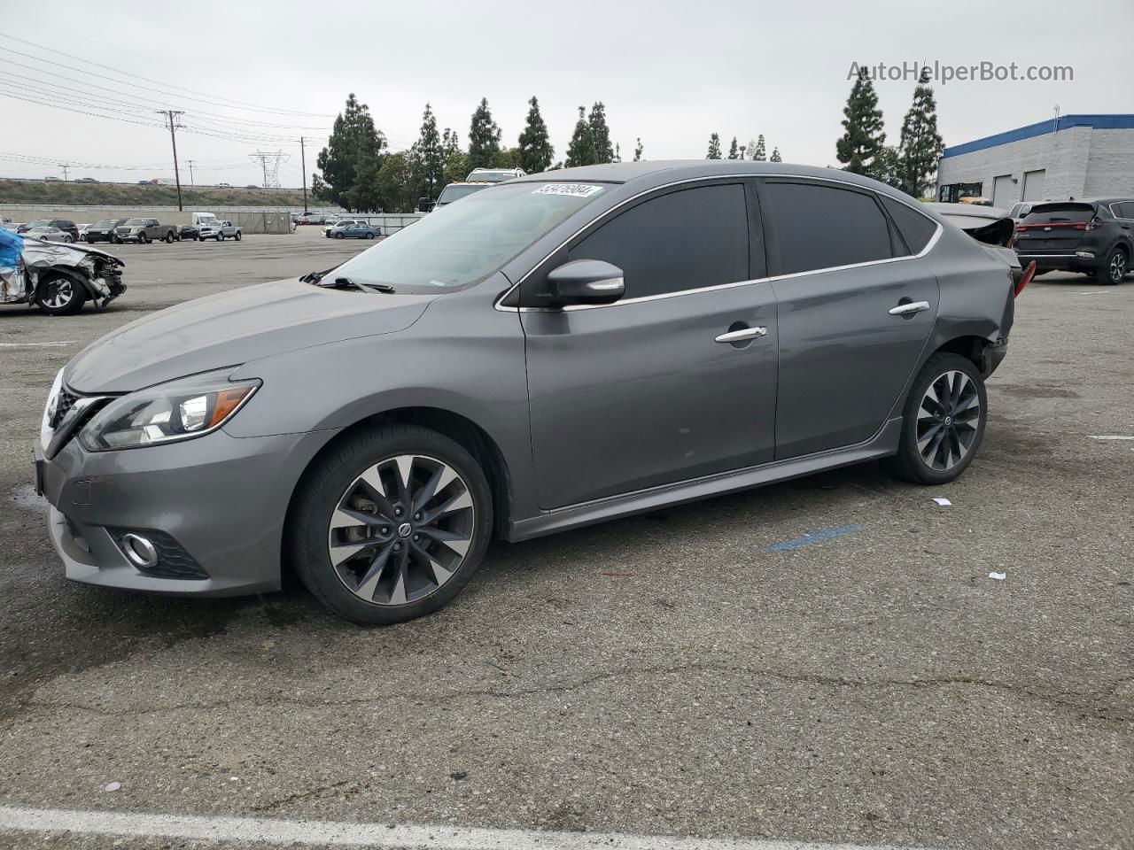 2018 Nissan Sentra S Gray vin: 3N1AB7AP6JY208400