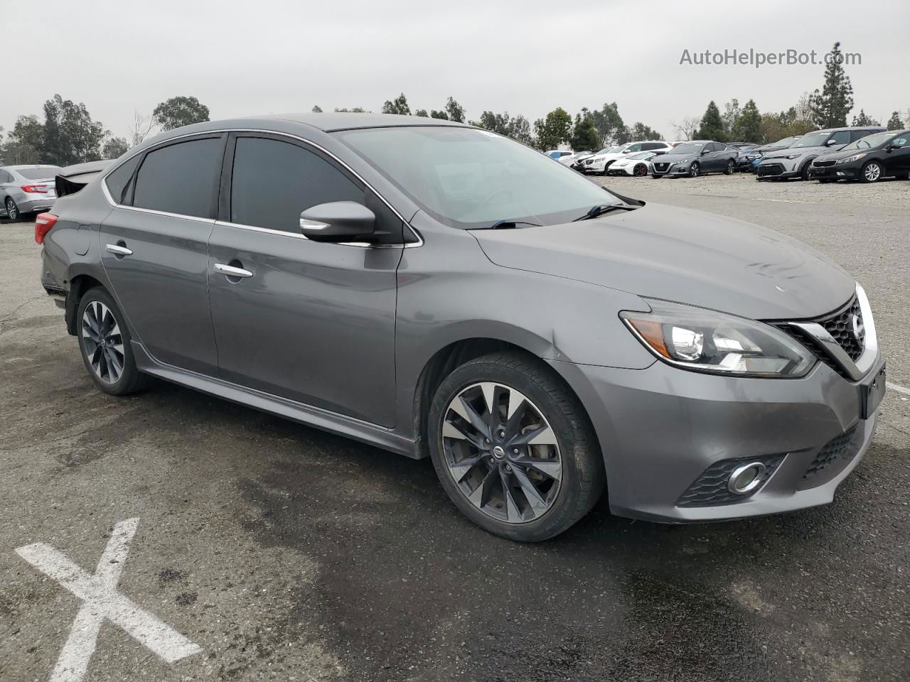 2018 Nissan Sentra S Gray vin: 3N1AB7AP6JY208400