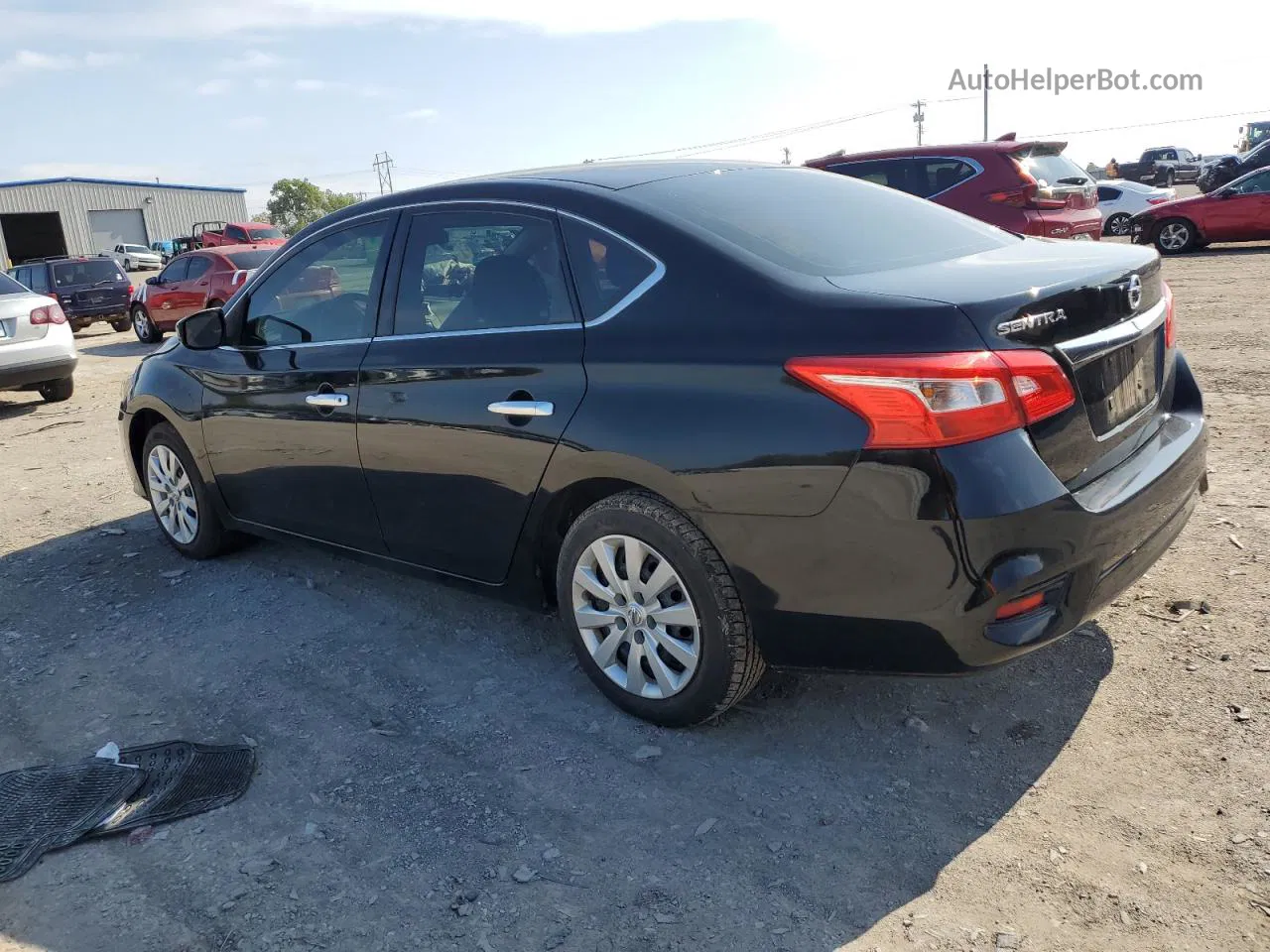 2018 Nissan Sentra S Черный vin: 3N1AB7AP6JY213760